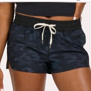Vuori black Camo Athletic Shorts with Drawstring
